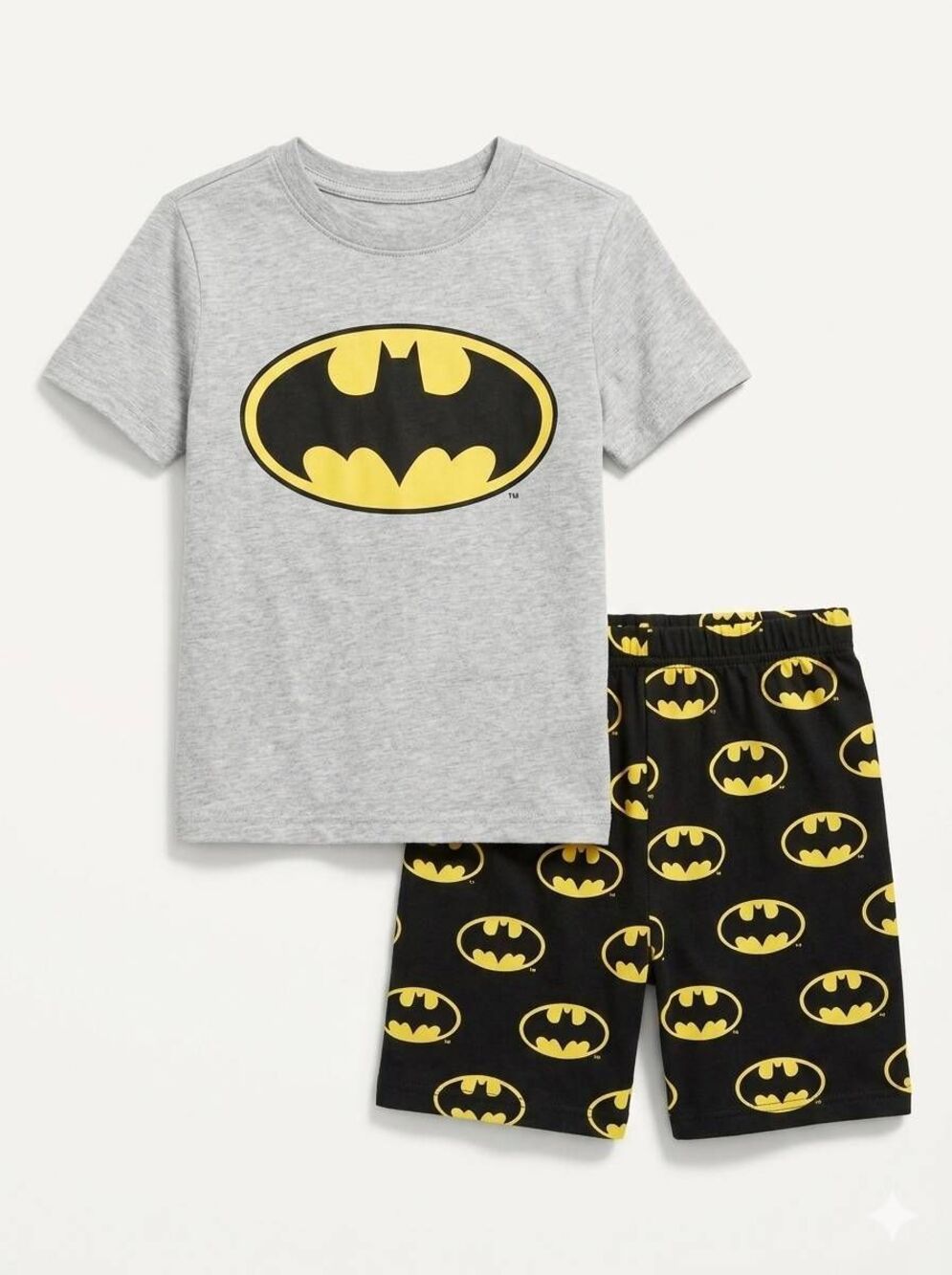 🔸️DC Comics Batman Graphic Top & Shorts Pajama Set Youth Size 13-14 Years